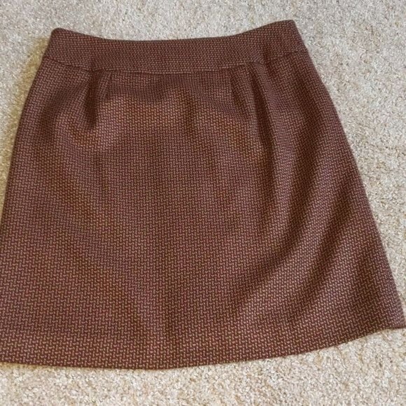Ann Taylor Loft Tweed Wool Blend Skirt 2 - Picture 6 of 6